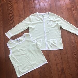 Carducci two Pc tank and sweater set